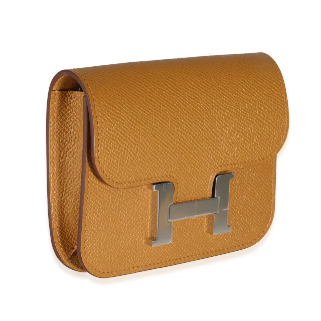 Hermès Sesame Epsom Constance Slim Wallet Phw Brown Leather in Brown Epsom leather from HEWI, photo 3 of 3