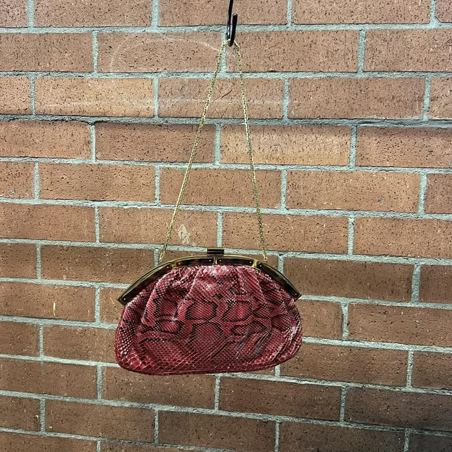 Judith Leiber Women's Bag - Burgundy/Red in red from Depop, photo 1 of 1