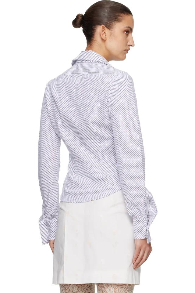 Vivienne Westwood White Drunken Shirt, photo 3 of 4 from SSENSE