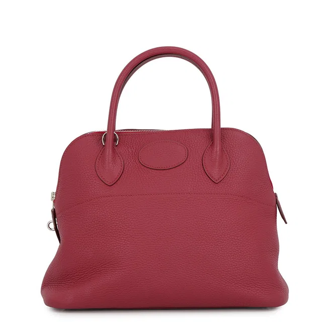 Hermès Bolide Ruby Taurillon Clemence Size 31 in Clemence leather from GALLERY RARE
