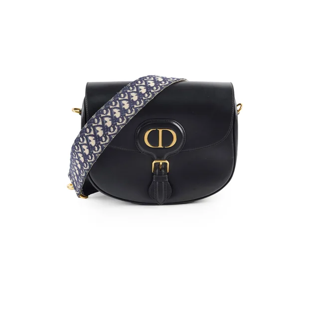 Dior Large Bobby Bag Black in Black Leather from The Purse Affair