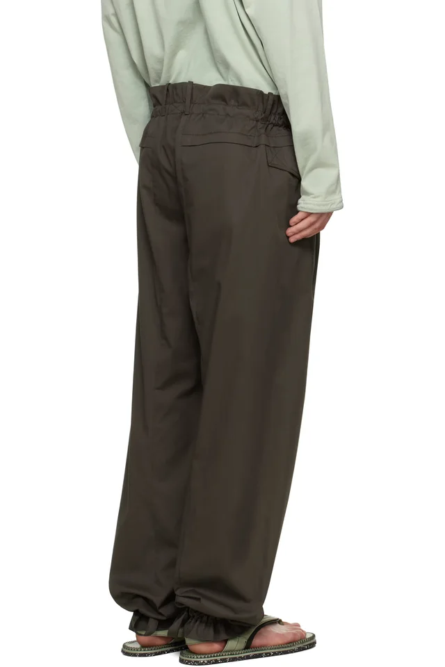 Kiko Kostadinov Brown Egreta Trousers, photo 3 of 4 from SSENSE