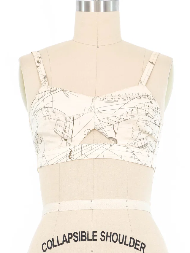 Hermès La Musique des Spheres Bralette in Silk from Arcade Vintage