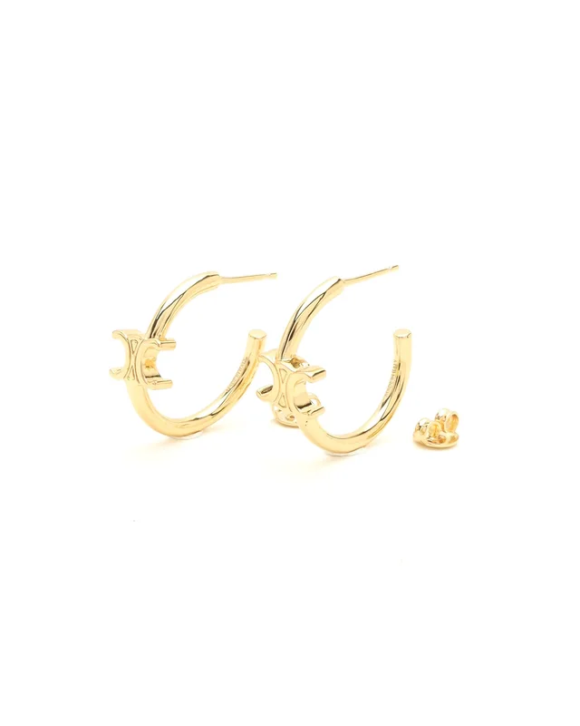 Celine Triomphe Hoop Earrings from A Retro Tale, photo 2 of 3