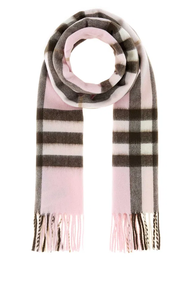 Burberry Giant Scarf — Pink Cashmere Scarfs in Pink Cashmere from HEWI