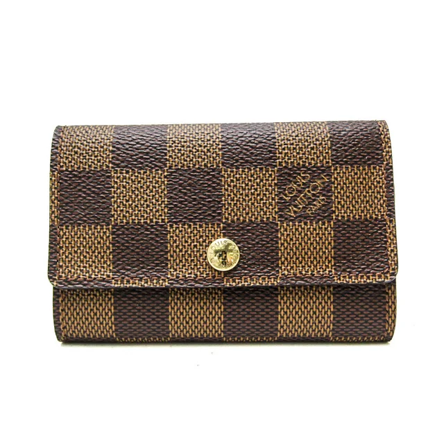 Louis Vuitton Damier Multicles 6 N62630 Men,Women Damier Canvas Key Case Ebene in Brown Damier Canvas from Elady