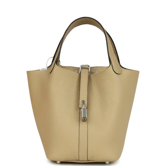 Hermès Picotin Lock 18 Trench Clemence Palladium Hardware in Clemence leather from Madison Avenue Couture