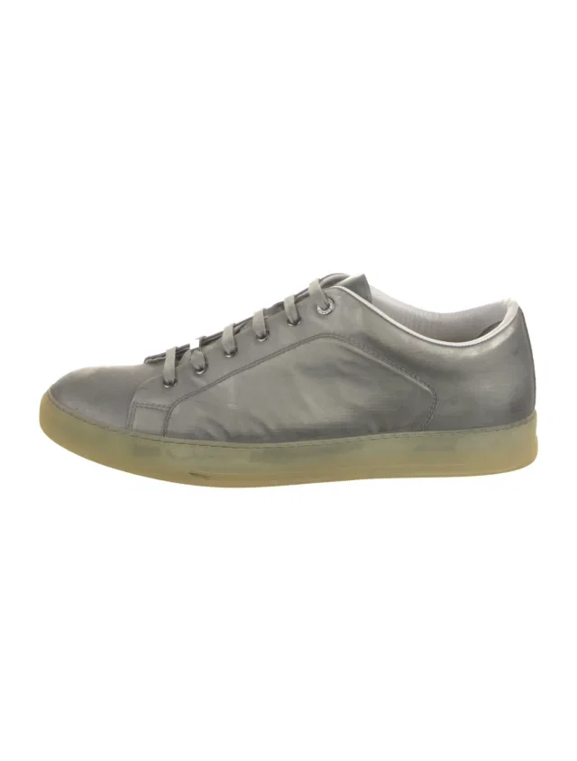 Lanvin sneakers & athletic in gray Leather from The RealReal