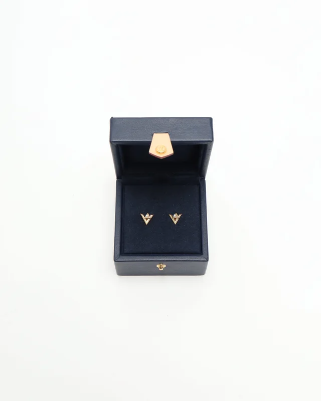 Louis Vuitton Volt Stud, 18kt Yellow Gold And Diamond in Yellow from A Retro Tale, photo 2 of 4