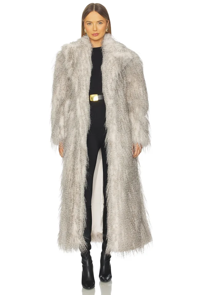 AKNVAS x REVOLVE Duke Faux Fur Coat in White from REVOLVE (Canada), photo 1 of 1