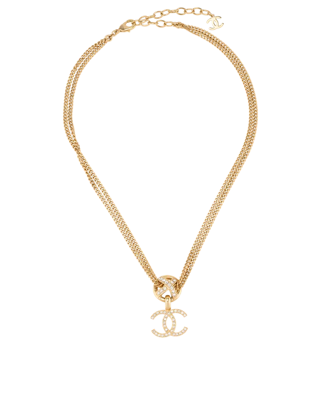 Chanel L23P CC Choker in Gold Brass from Designer Exchange