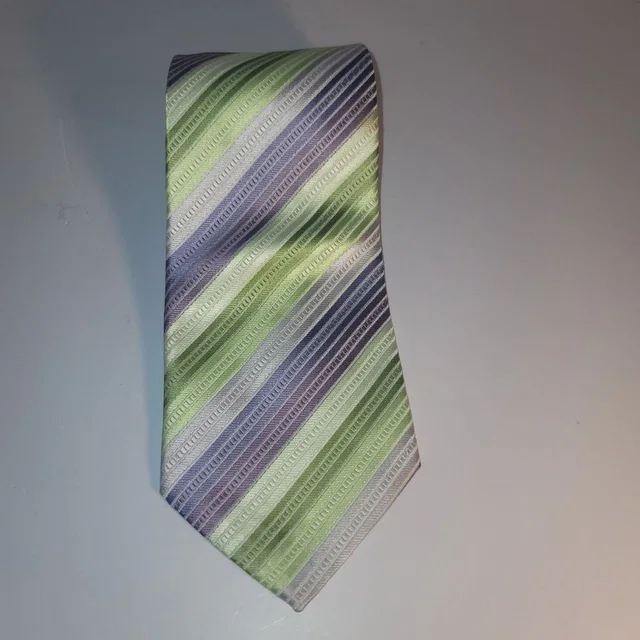 Giorgio Armani 100% Silk Designer Tie Purple Green Striped Vintage Italy in green Silk from Poshmark