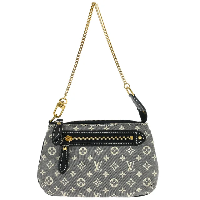 Louis Vuitton Blue Idylle Mini Pochette Accessoires Handbag M62998 in Blue Canvas from AMORE Vintage Tokyo