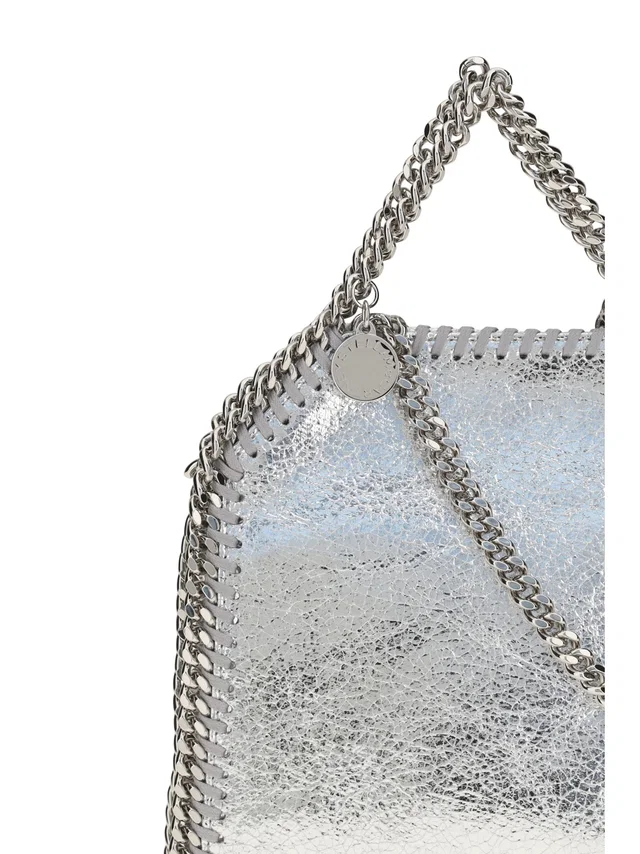 Stella McCartney Falabella Shoulder Bag — Silver Polyester in Silver Leather from HEWI