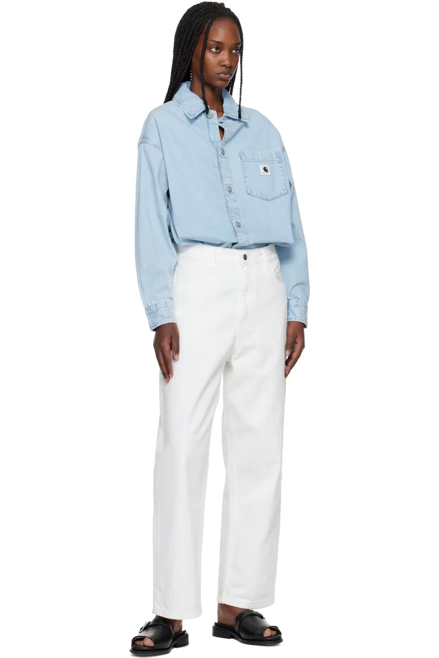 Carhartt Work In Progress Blue Alta Denim Shirt, photo 5 of 5 from SSENSE