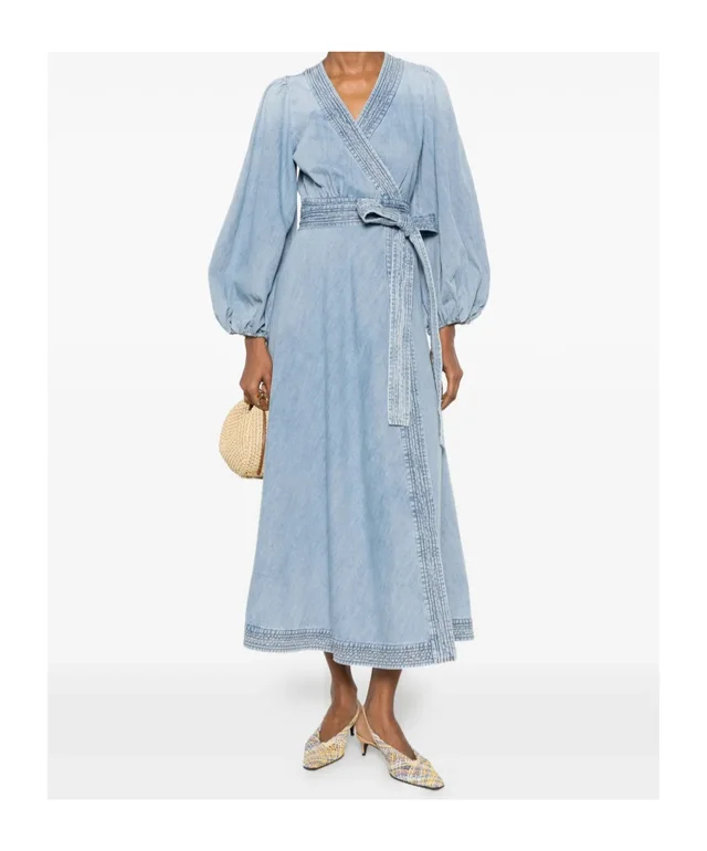 Zimmermann Indra wrap midi dress, photo 2 of 6 from SENSER