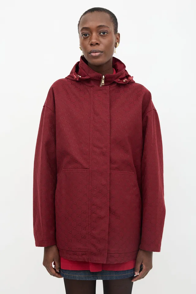 Gucci GG Monogram Reversible Jacket in Coated canvas from VSP Consignment