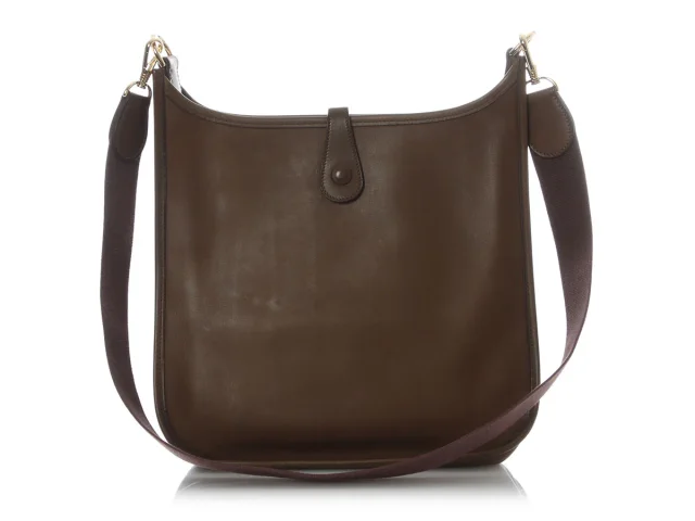 Hermès Vintage Olive Barenia Evelyne I 29 in Green Leather from Ann's Fabulous Finds, photo 4 of 10