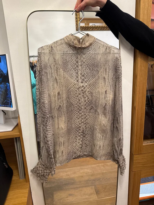 Dior snake print shirt from Luxury Promise