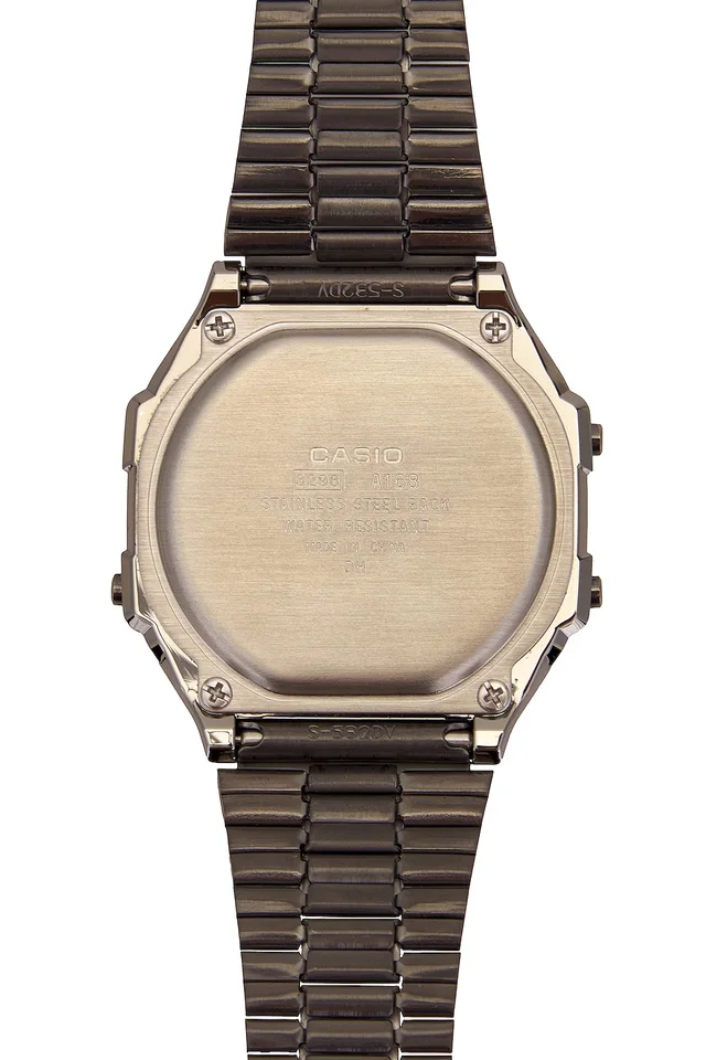 Casio Vintage A168 Series Watch in Gunmetal Grey, photo 4 of 4 from REVOLVE (Canada)