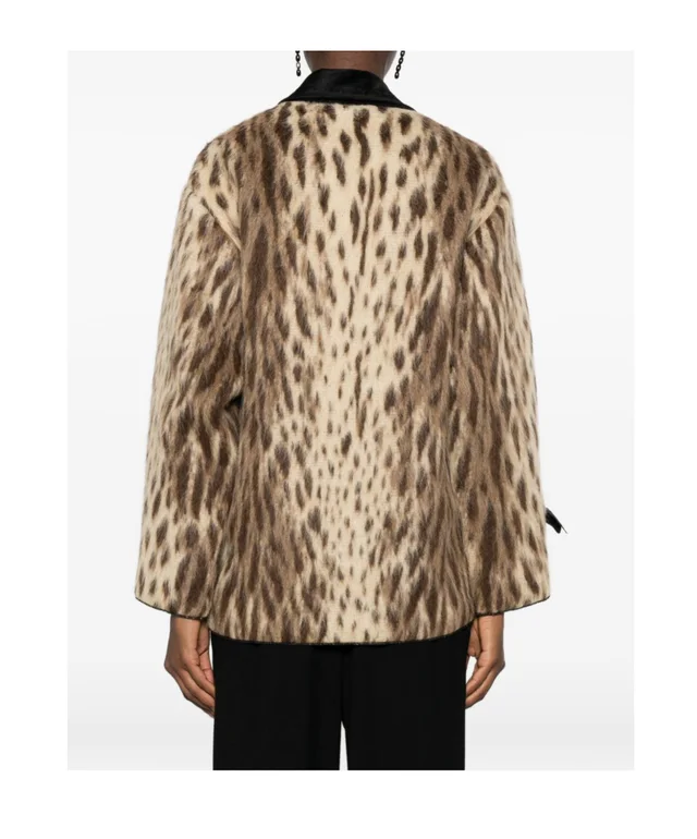 Forte Forte leopard-print double-breasted coat, photo 4 of 5 from SENSER