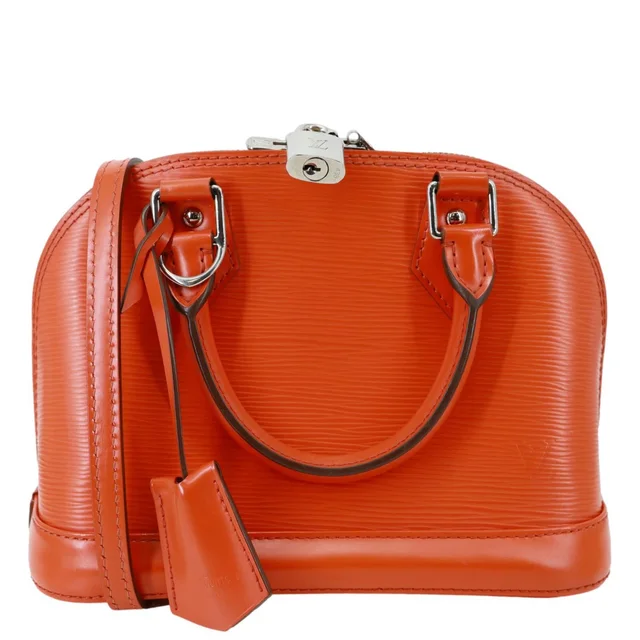 Louis Vuitton Alma BB Epi Leather Satchel Bag Orange in Orange Leather from Dallas Designer Handbags