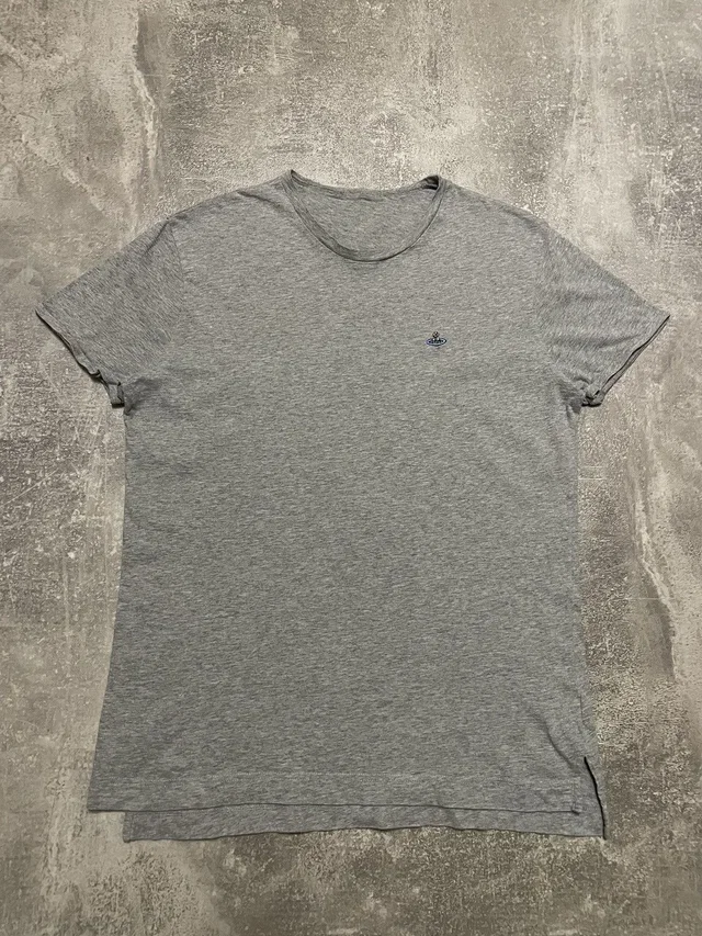 Vivienne Westwood Vintage Orb Logo T-Shirt Y2K in Grey, Men's (Size Large) in gray from Grailed