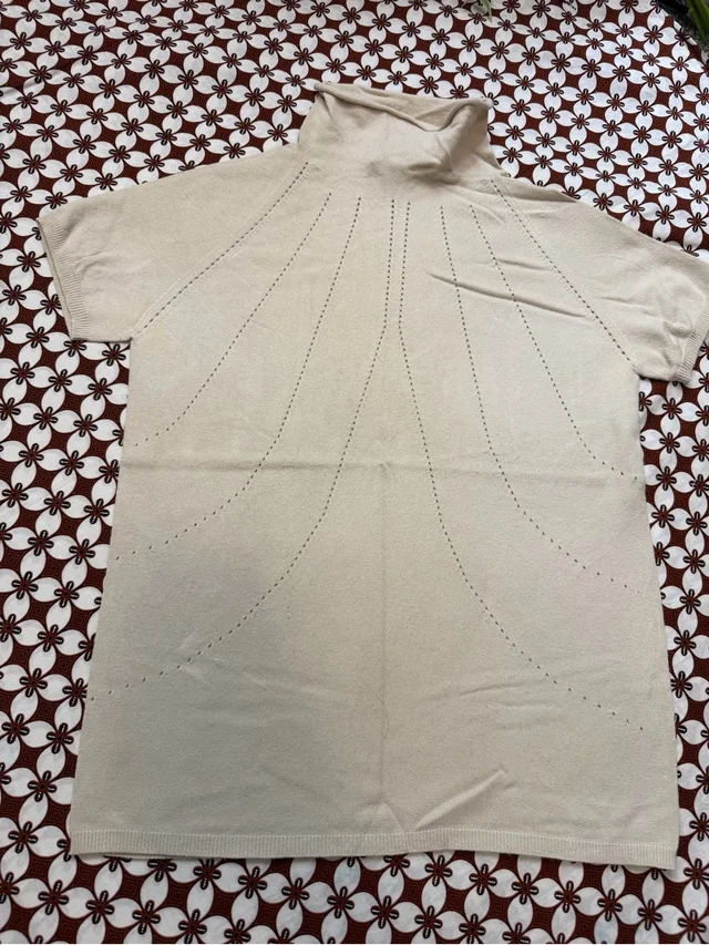 Max Mara Vintage Turtleneck Short Sleeve Knit Top from Poshmark