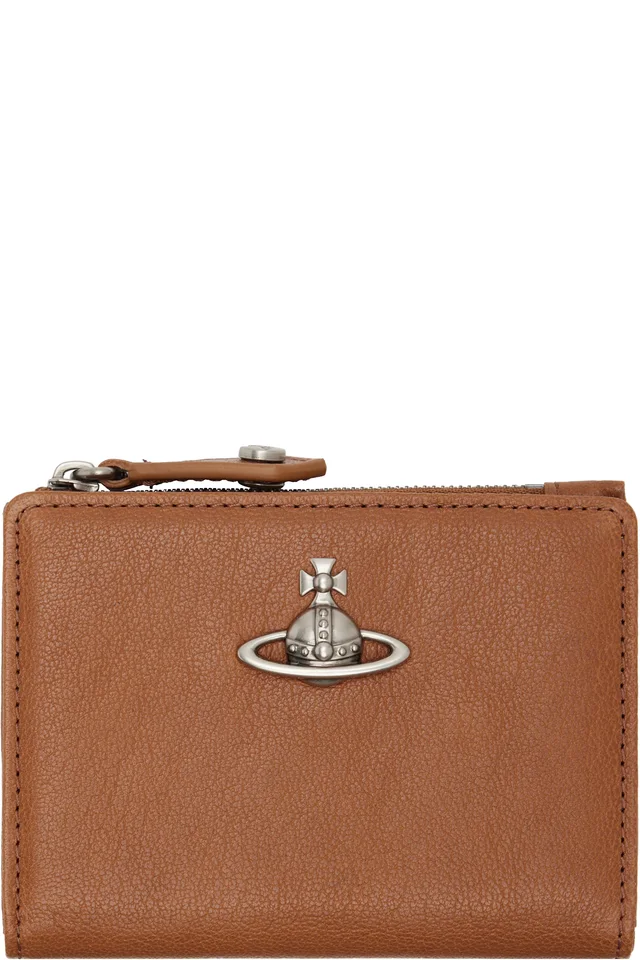 Brown Slim Flap Card Holder, image 1 of 1 from SSENSE