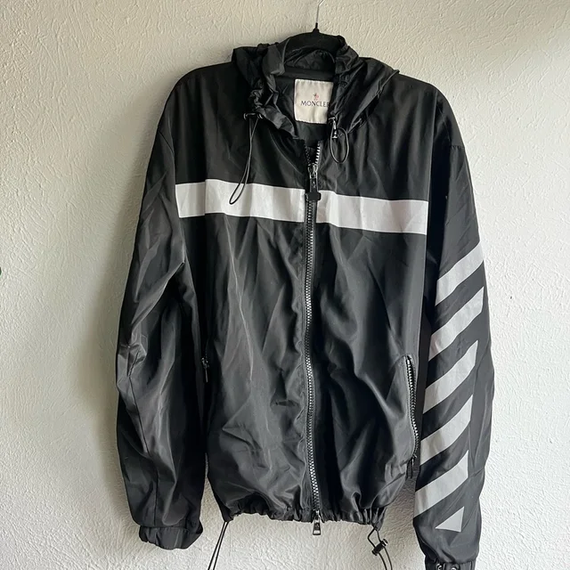 Moncler X Off-White Reflective Jacket Size 3/ Large in white|black from Poshmark