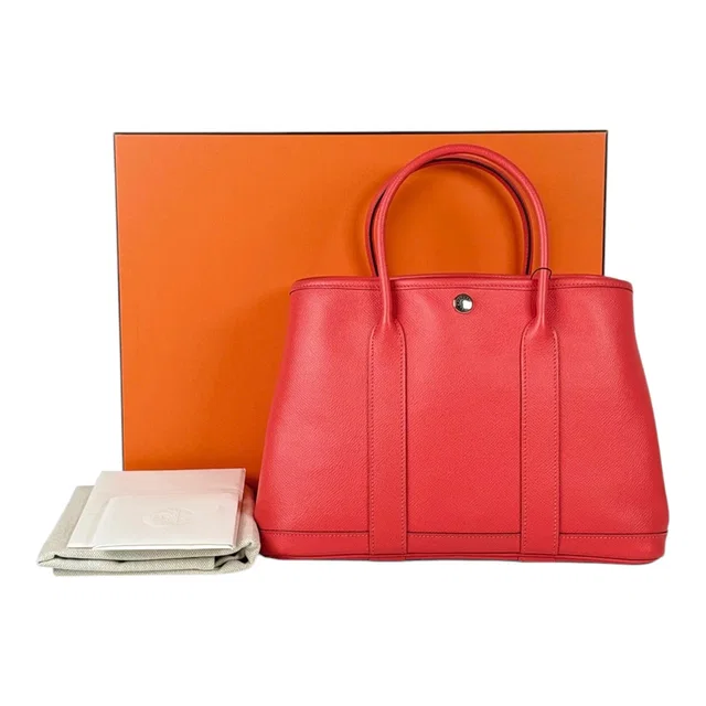 Hermès Garden Party 30cm in Epsom Rose Jaipur Bag - Full Set in Pink Epsom leather from Luxury Promise