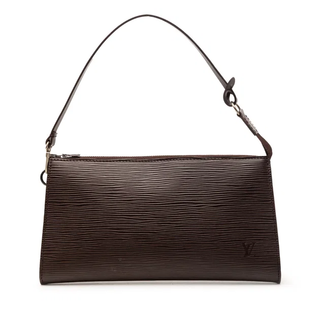 Brown Louis Vuitton Epi Pochette Accessoires Shoulder Bag in Brown Leather from Designer Revival