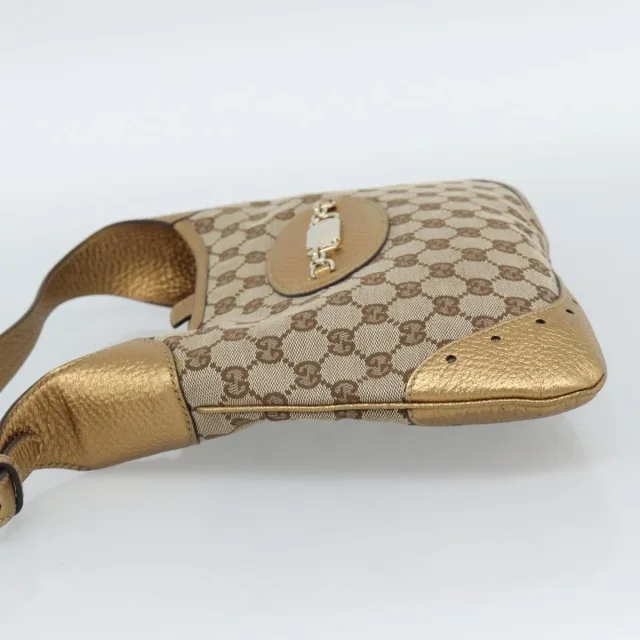 Gucci Vintage Jackie O Chain Hobo Gg Canvas Beige Bag in Beige Canvas from HEWI, photo 3 of 22