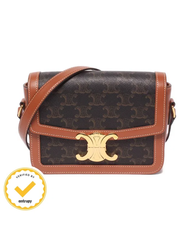 Celine Shoulder Bag Crossbody Teen Triomphe from The Reluxe