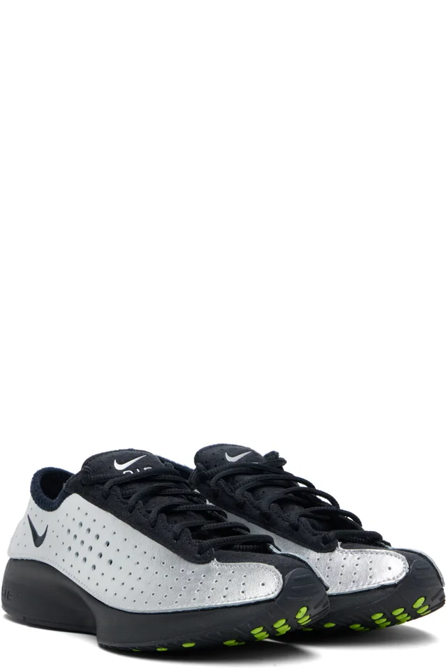 Nike Silver & Black Air Superfly Sneakers, photo 4 of 5 from SSENSE