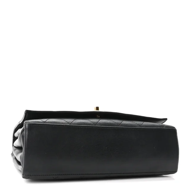 Chanel Stitched Large Flap Black in Black Calfskin from FASHIONPHILE, photo 4 of 10