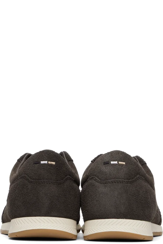 BOSS Brown Suede Sneakers, photo 2 of 2 from SSENSE