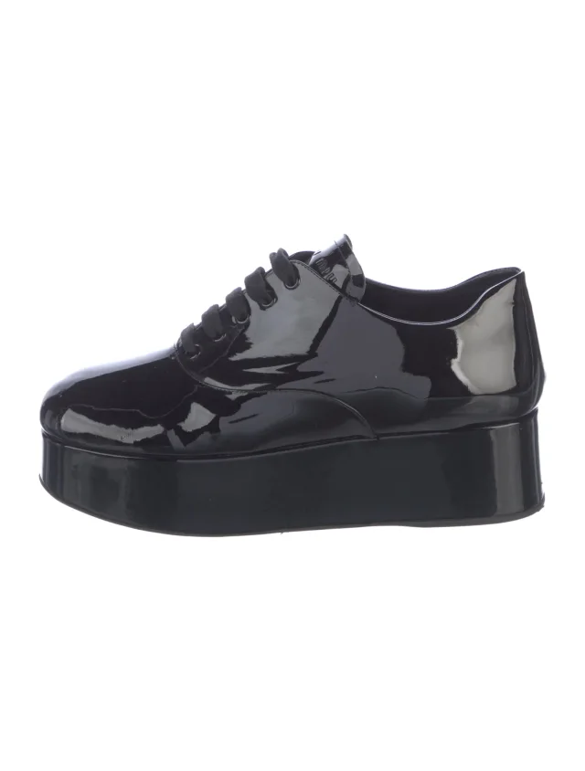 Miu Miu Patent Leather Sneakers in blue Patent leather from The RealReal