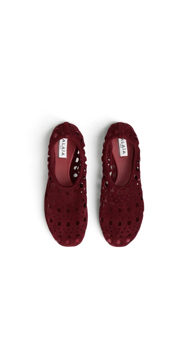 Alaia SLIPPERS VIENNE IN SUEDE CALFSKIN, photo 2 of 3 from SENSER