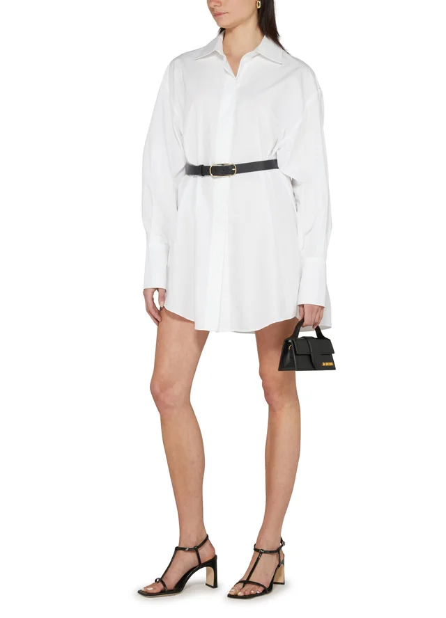 JACQUEMUS The Bambino bag in Black 100% cotton, 100% cow leather, photo 7 of 9 from 24S (Canada)
