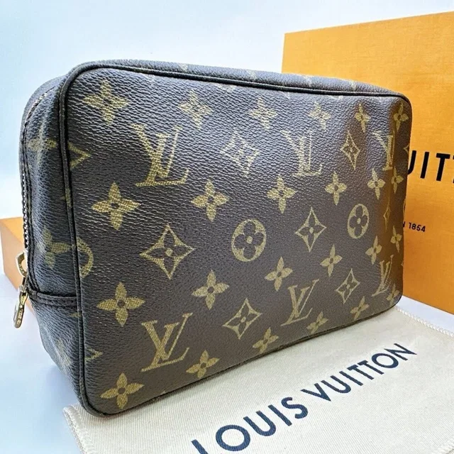 Louis Vuitton Monogram Trousse Toilette 23 Cosmetic Pouch Vanity Case in Canvas from The Reluxe