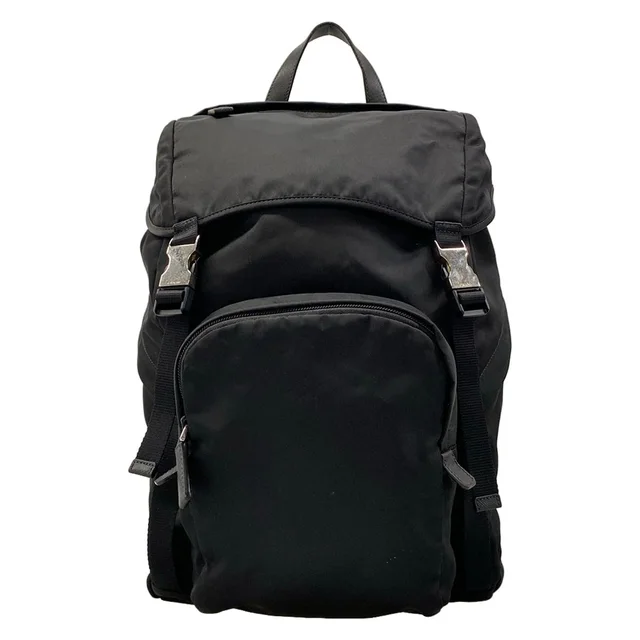 Prada Backpack Black Leather in Black Leather from The Reluxe