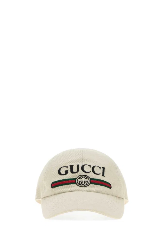 Gucci Hat Baseball Cap — Beige Cotton Caps in Beige Canvas from HEWI