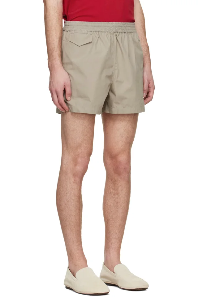 A.P.C. Green Axel Shorts, photo 2 of 3 from SSENSE