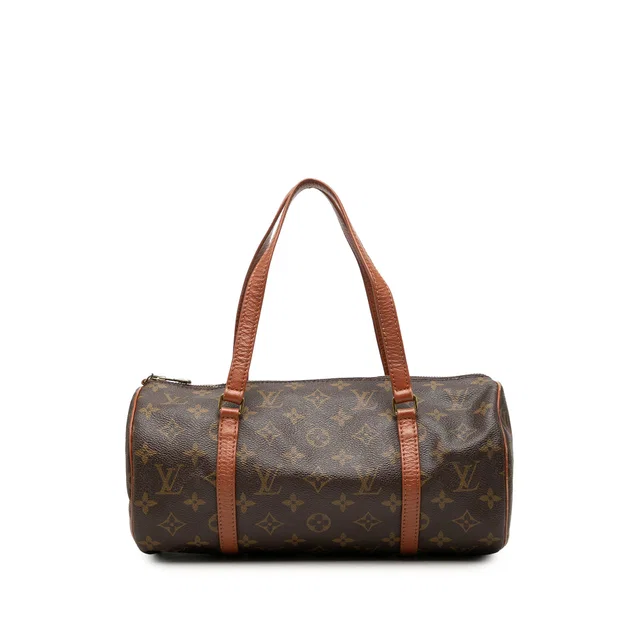 Brown Louis Vuitton Monogram Papillon 30 Handbag in Brown Coated canvas from Designer Revival