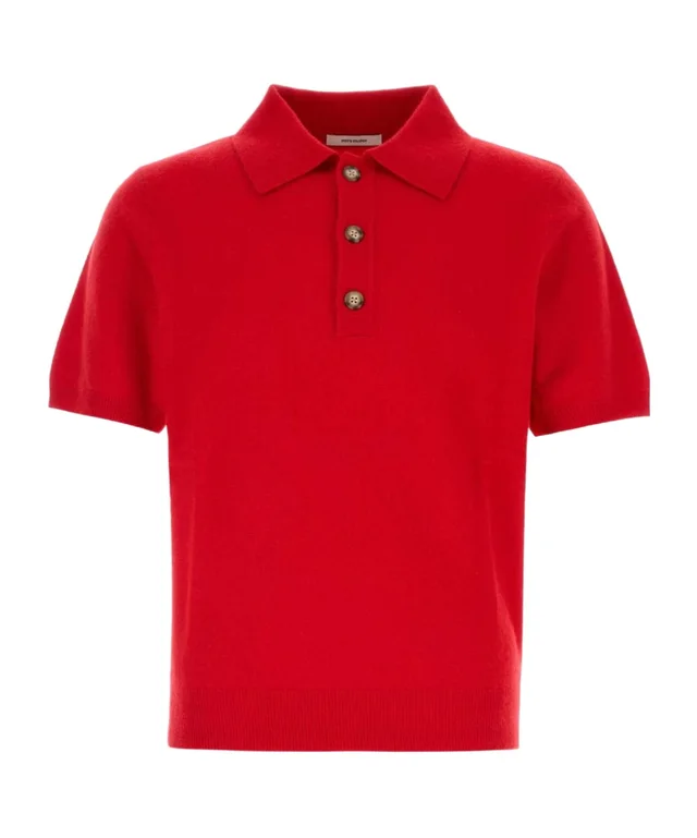 Short Sleeve Knit Polo Shirt