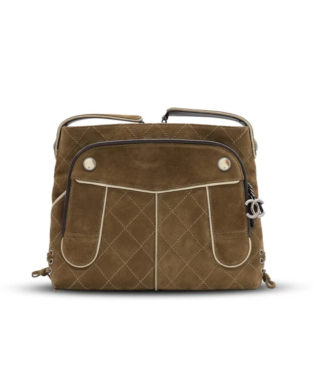 Chanel Shoulder Bag Paris-Salzburg Medium Suede Brown in Brown Suede from Luxury Promise, photo 2 of 19