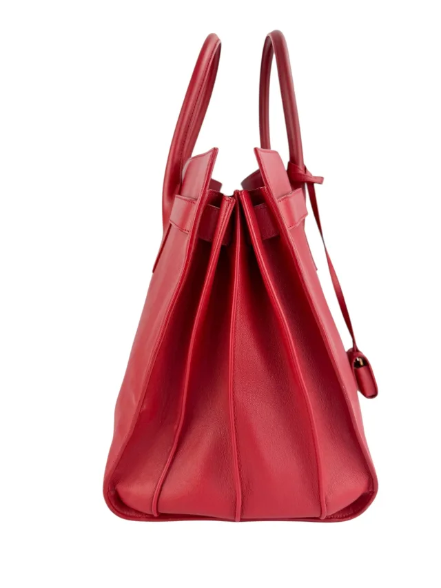 Saint Laurent Large Sac De Jour in Red Leather from Season 2 Consign, photo 2 of 4