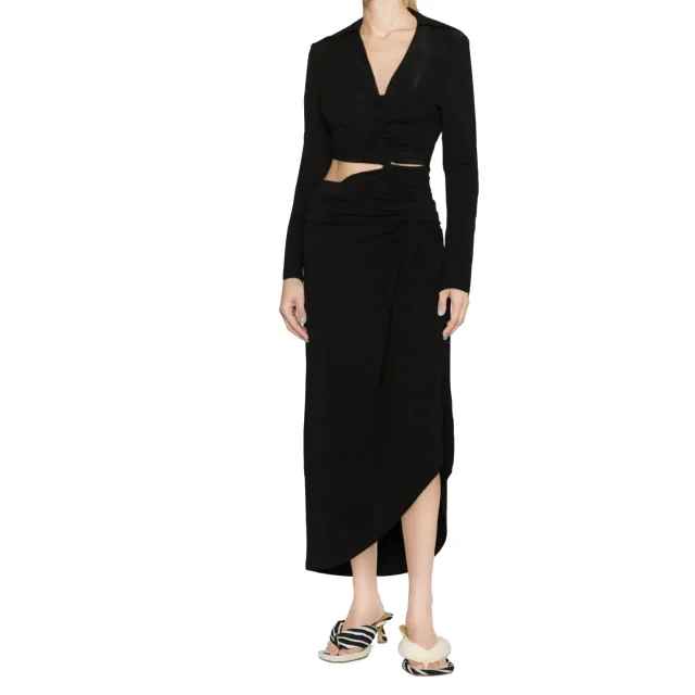 Off White Cut Out Midi Dress, photo 2 of 5 from Balardi