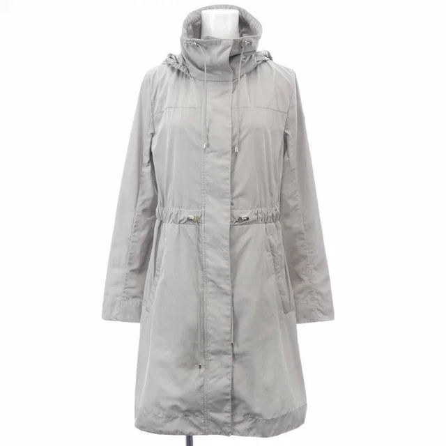 Moncler Malachite Coat Gray in Grey from The Reluxe